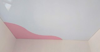 Комбинированный потолок в октябре