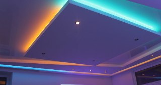 Натяжной потолок с подсветкой Новый Уренгой, цена от 2121 руб.